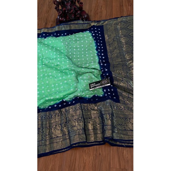 IG4808 pure Handloom silk jari Kanchi 