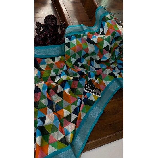 IG4809 lite weight lenine sarees IG4809 lite weight lenine sarees