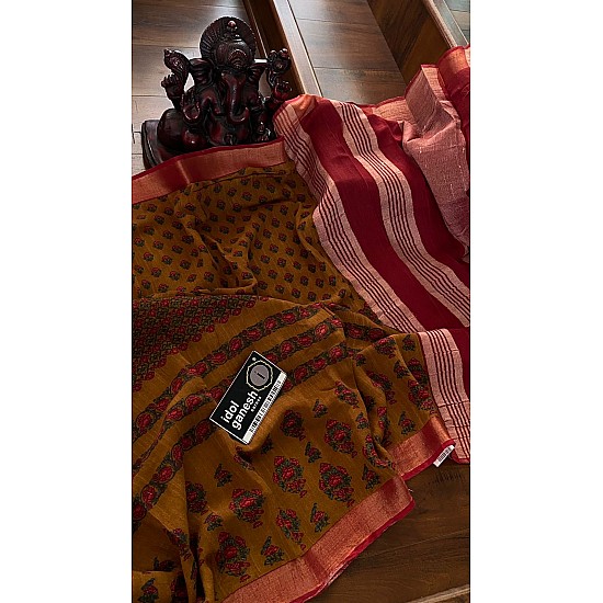 IG4928 lite weight lenine sarees 