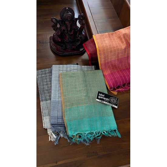 IG4987 pure handloom lenine/lenine 