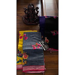 IG5001 pure lenine sarees 