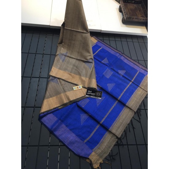 IG501 Pure handloom jute dupion pattu 