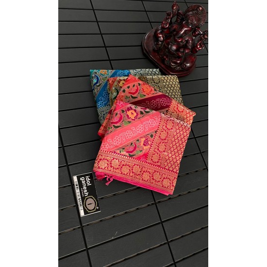 IG5024 pure munga silk pattu 