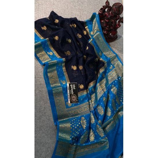 IG5083 lite weight  kora georgette pattu 