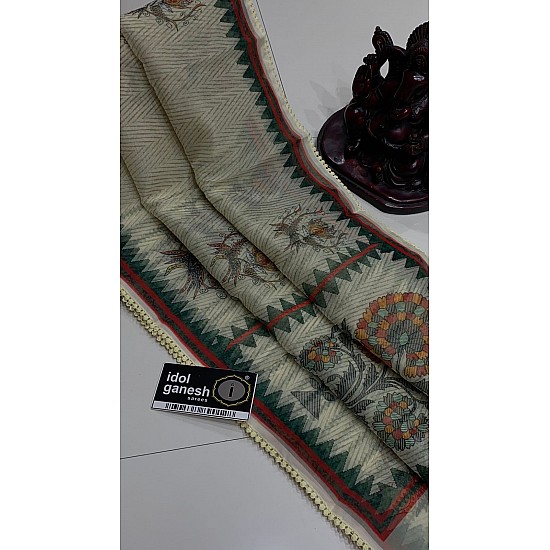 IG5087 lite weight organja sarees   