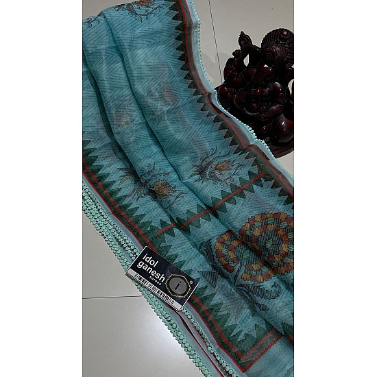 IG5087 lite weight organja sarees   