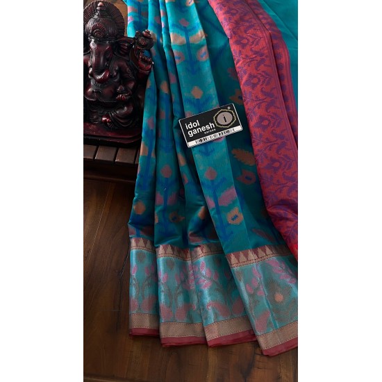 IG5119 lite weight Soft chanderi ikkat Weaving IG5119 lite weight Soft chanderi ikkat Weaving
