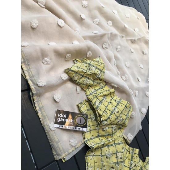 IG519 Pure handloom imported Lenin weaving