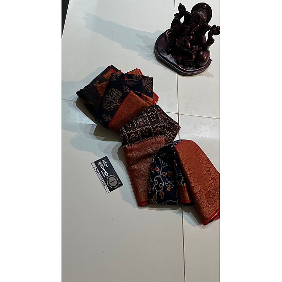 IG5208 Pure handloom Maheswari Kanchi weaving  