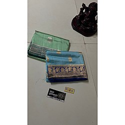 IG5232 Pure handloom raw mango pattu 