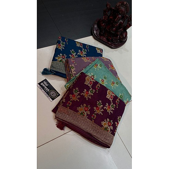 IG5251 lite weight pure munga silk pattu 