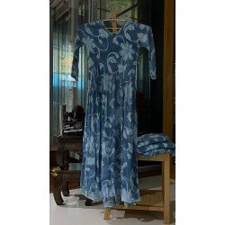 IG5263  pure cotton wrinkle crush gownes