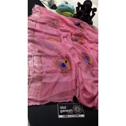 IG5303 pure handloom chiffon georgette sarees 4090/-