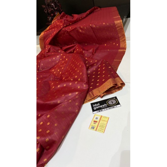 IG533 Pure Handloom tussar 