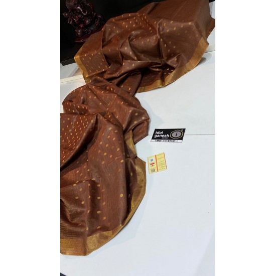 IG533 Pure Handloom tussar 