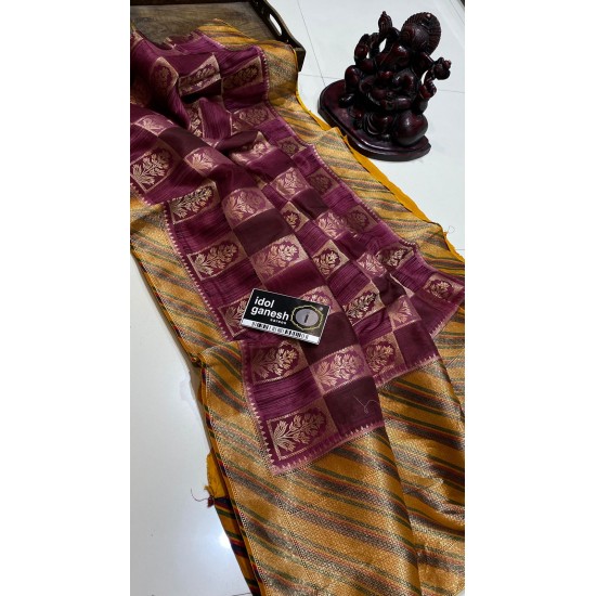 IG5363 pure munga silk pattu 