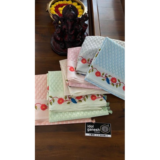 IG5380  Pure handloom netted tussar braswo 