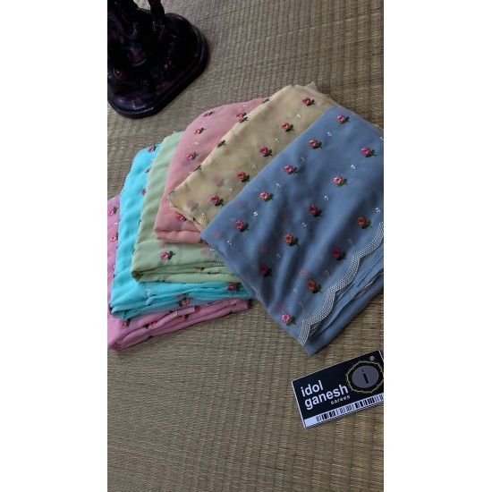 IG5442 lite weight georgette sarees 