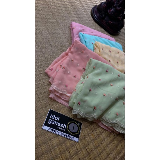 IG5443 lite weight georgette sarees  