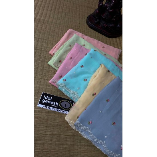 IG5568 lite weight georgette sarees 