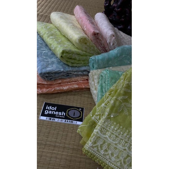 IG5569 pure handloom organza sarees  