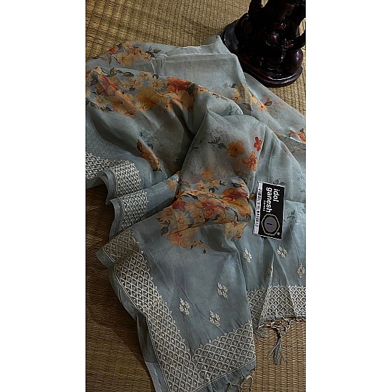 IG5571  Lite weight organza sarees  