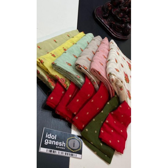 IG5652 pure handloom chinone georgette