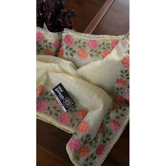 IG5654 pure handloom organza 