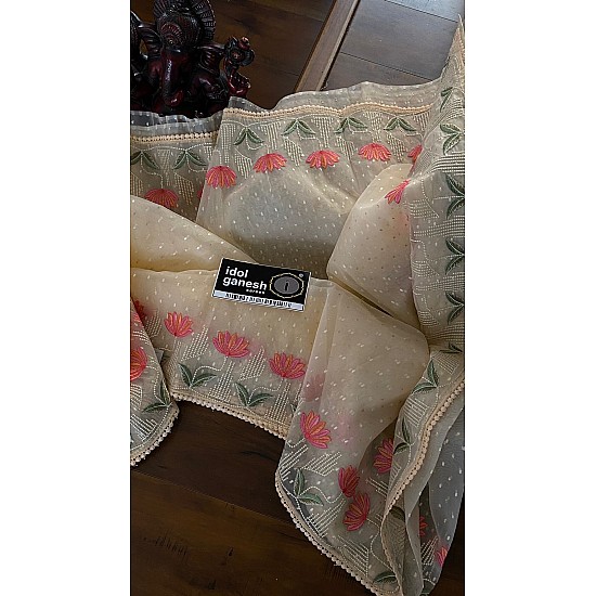 IG5655 pure handloom organza  