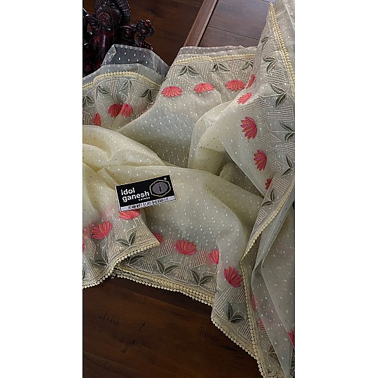 IG5655 pure handloom organza  