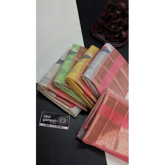 IG5693  Lite weight soft kanchi organza sarees 