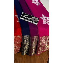 IG5710 pure handloom kanchi jari weaving