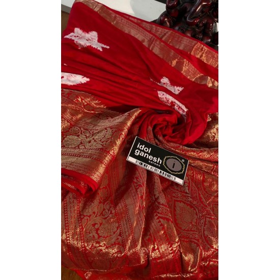 IG5710 pure handloom kanchi jari weaving
