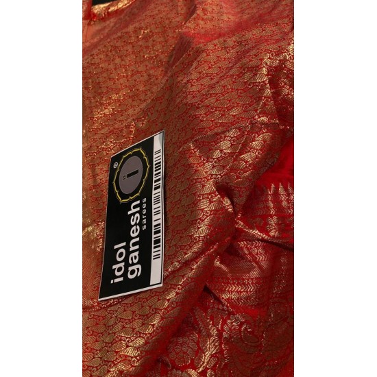 IG5710 pure handloom kanchi jari weaving