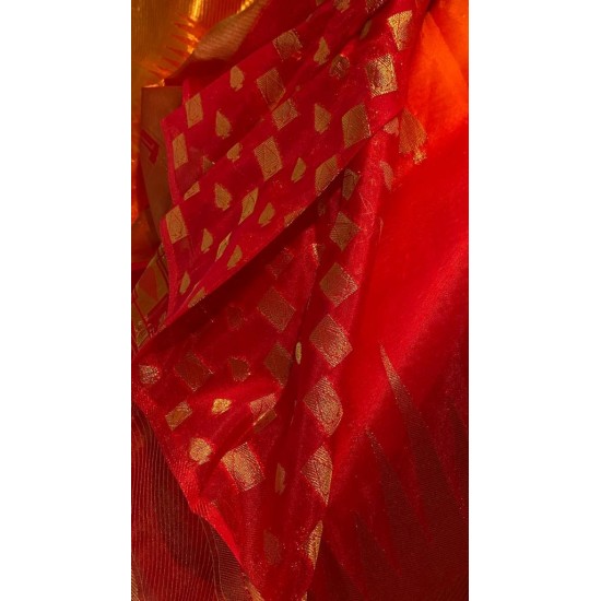 IG5714 lite weight kanchi organza sarees 