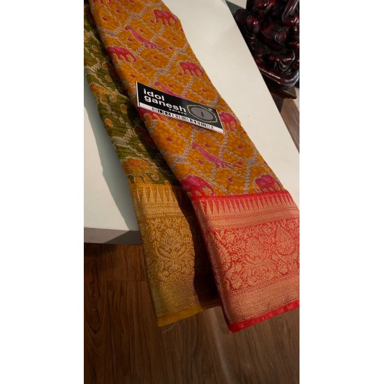 IG5750 lite weight kanchi organza sarees 