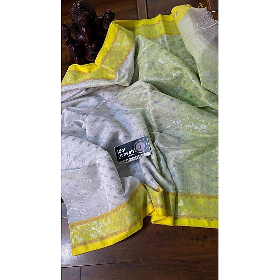 IG5796 pure handloom kadhi muslin sarees 