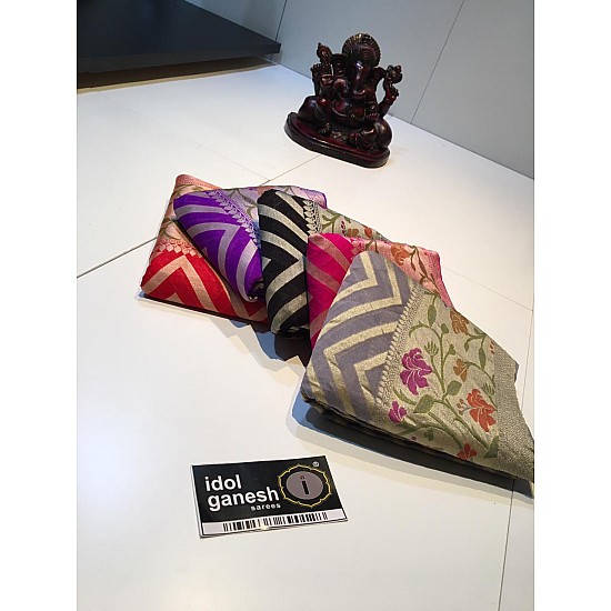 IG580 Pure handloom Georgette kaddi 