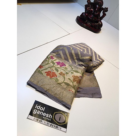 IG580 Pure handloom Georgette kaddi 