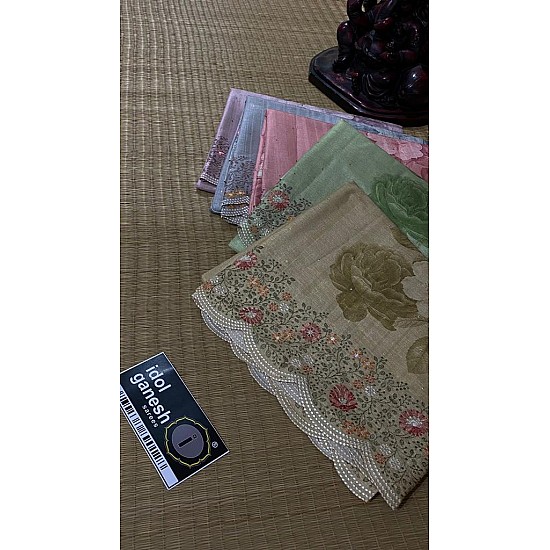 IG5801 lite weight tusser print 