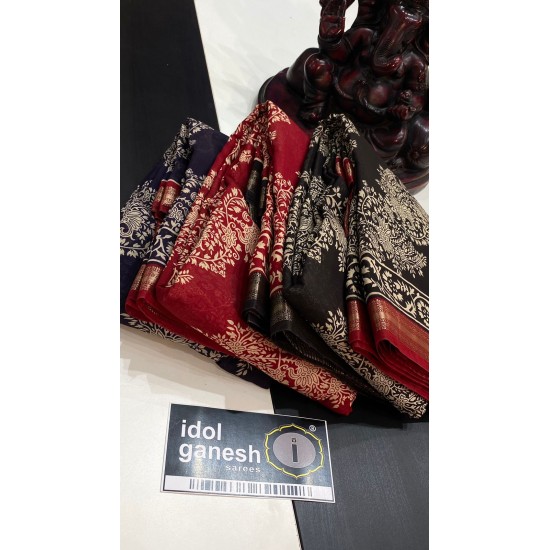 IG5808 pure handloom Maheswari sarees