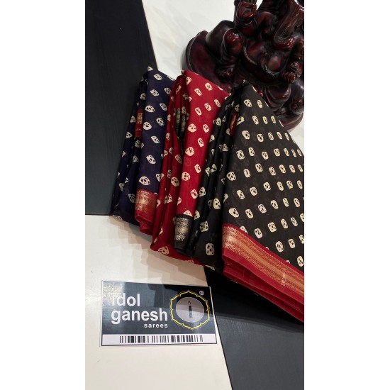 IG5813 pure handloom Maheswari sarees