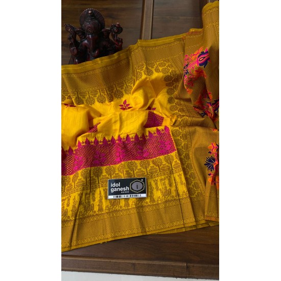 IG5827 jute pattu weaving 