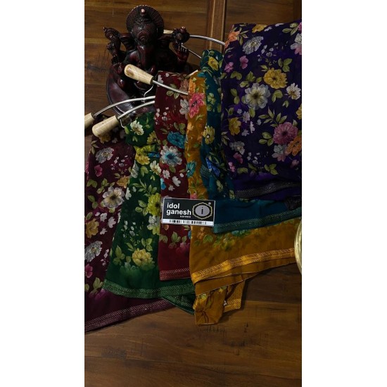 IG5842 lite weight georgette sarees  