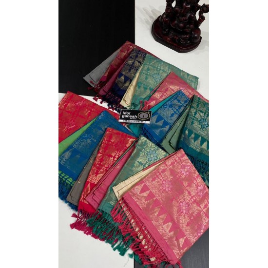 IG5846  lite weight soft south silk pattu  
