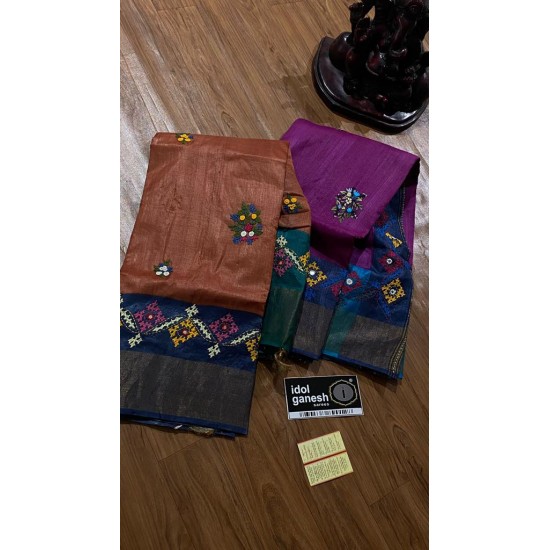 IG5875 pure handloom tussar/tussar