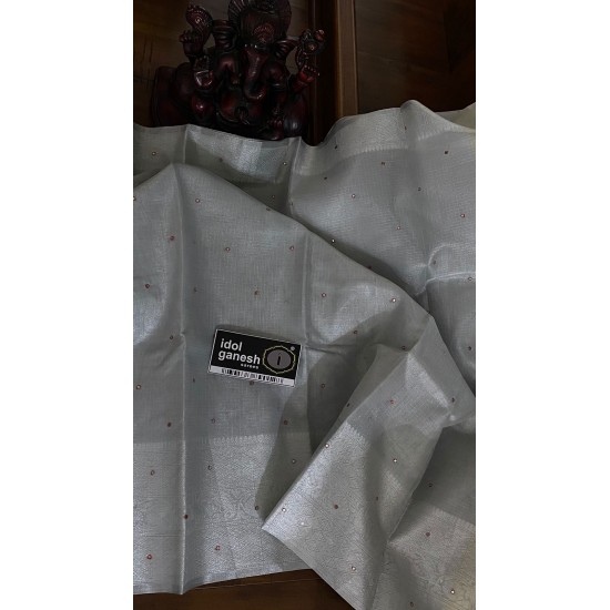 IG5907 Lite weight  kanchi Tissue weaving saree