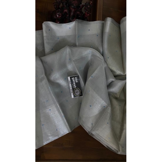 IG5907 Lite weight  kanchi Tissue weaving saree