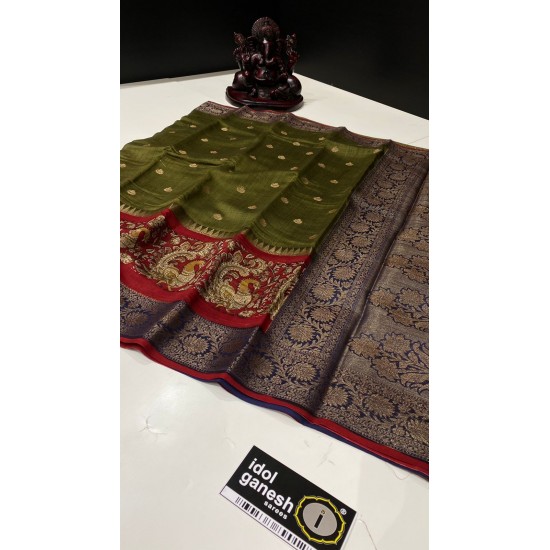 IG591 Pure handloom Maheshwari Kanchi