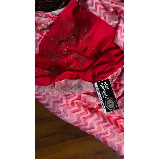 IG5930 lite weight pure satin crap print 